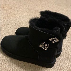 Mini Sparkly Bow Uggs